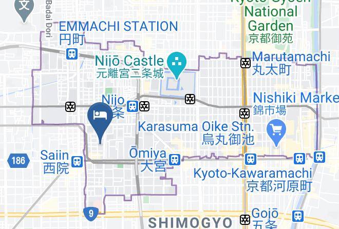 Kyoto City Nakagyo Ward - Kouhaku Saiin Maps