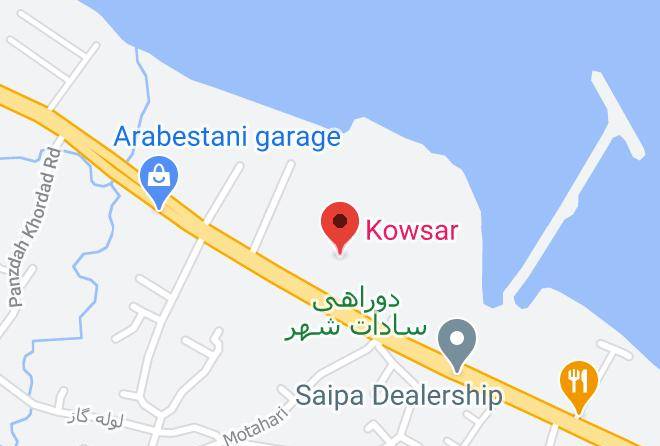 Sari - Kowsar Hotel Maps