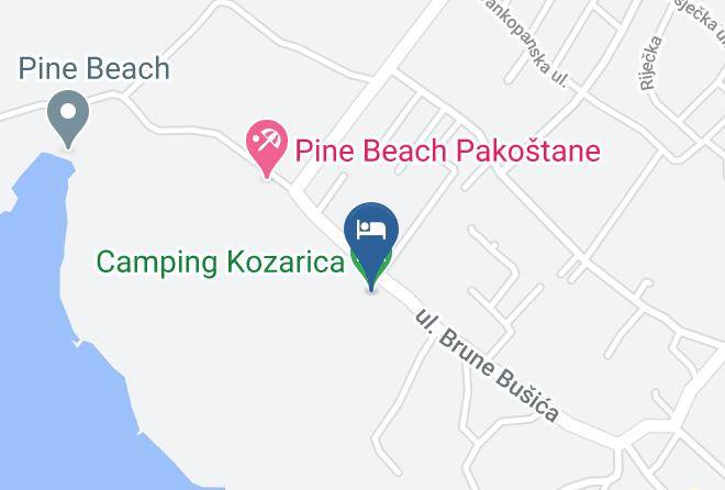 Pakostane - Kozarica Maps
