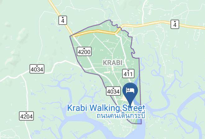 Krabi Cozy Place Hotel Map