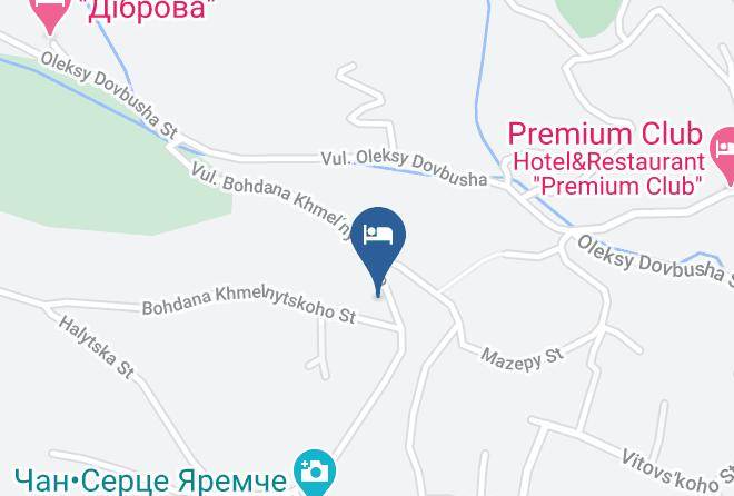 Yaremcha - Kraevyd Hotel Maps