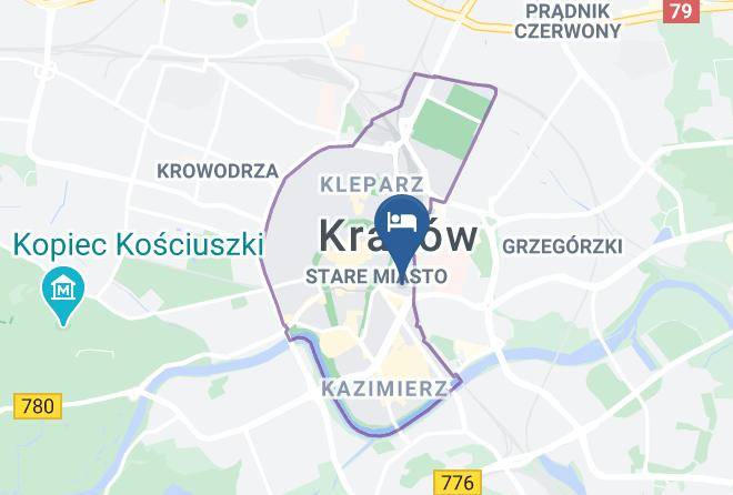Cracow - Krakow B&b Old Town Maps