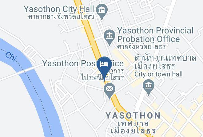 Amphoe Mueang Yasothon - Krathong Resort Hotel Maps