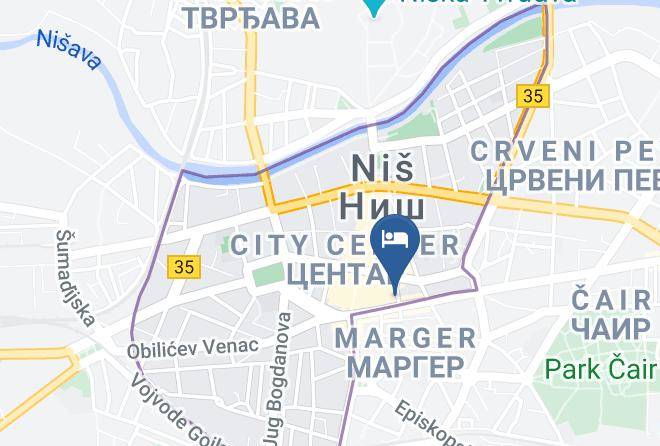 Nisava District - Krevet & Dorucak Maps