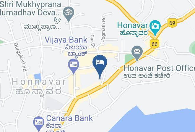 Honavar - Krishna Lodge Maps