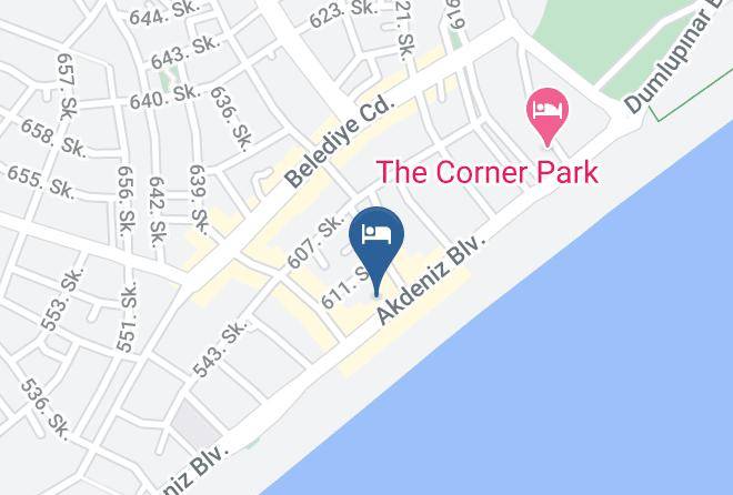 Konyaalti - Kristal Beach Hotel Maps