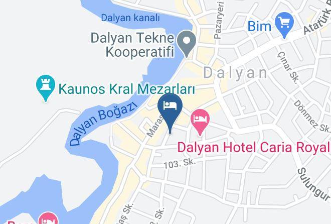 Ortaca - Kristal Motel Maps