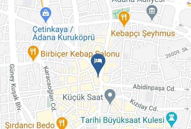 Seyhan - Kristal Otel Adana Maps