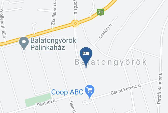 Balatongyorok - Krisztina Vendeghaz Maps