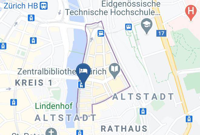 Zurich Niederdorf - Krone Zurich Pop Up Hotel Maps