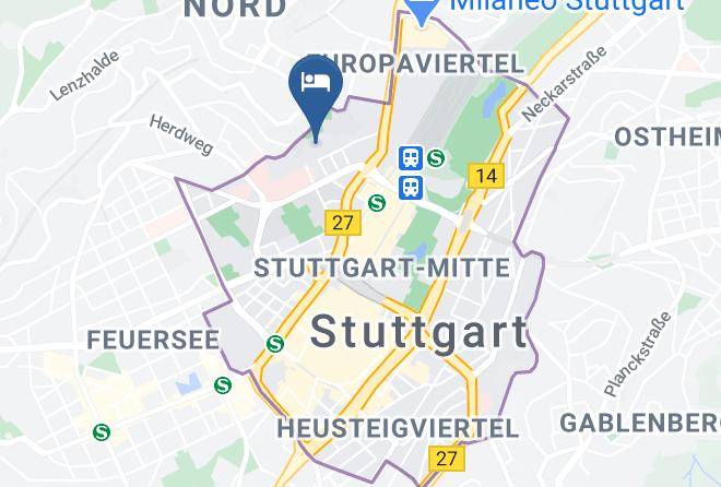 Stuttgart - Kronenhotel Stuttgart Maps