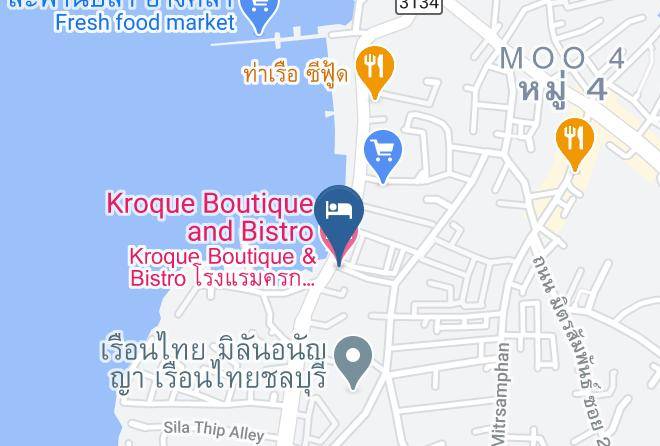 Mueang Chonburi District - Kroque Boutique And Bistro Hotel Maps