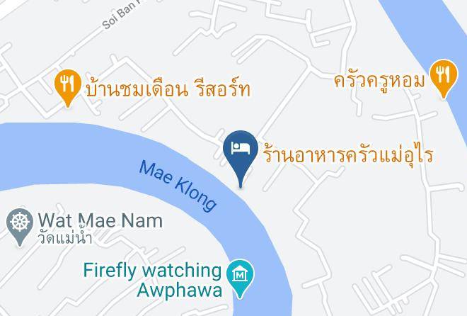 Amphoe Mueang Samut Songkhram - Kruamaeurai Resort & Restaurant Maps