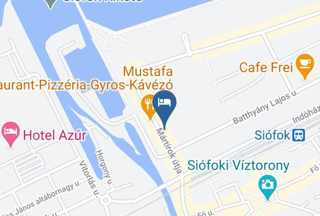 Siofok - Krudy Panzio Maps
