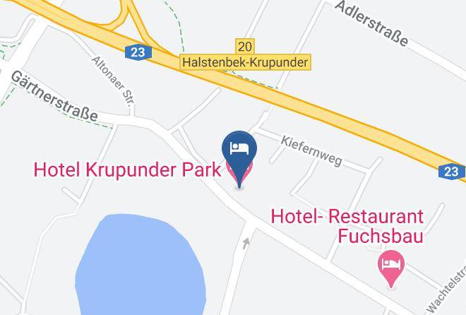 Pinneberg - Hotel Krupunder Park Maps