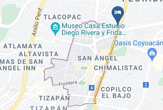 Alvaro Obregon - Krystal Grand Suites Insurgentes 1991 Maps