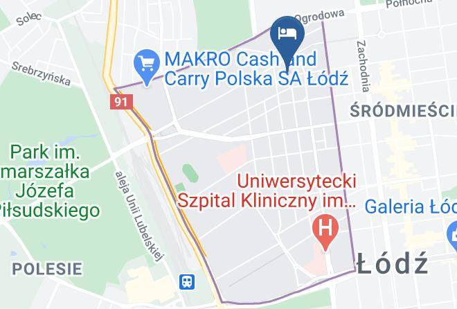 Lodz - Krzywa Kamienica Maps