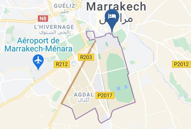Marrakesh - Ksar Anika Riad Marrakech Maps