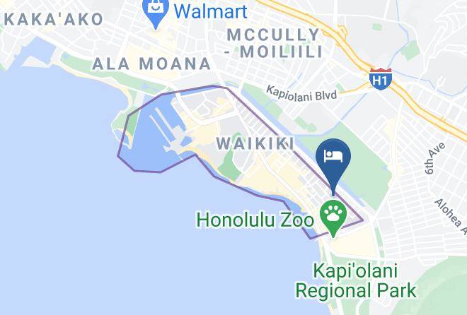 Honolulu - Kt234 Waikiki 235 Liliuokalani Ave Honolulu Maps