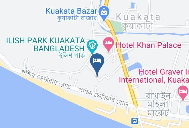 Barisal - Kuakata Hotel Silver Crown Maps