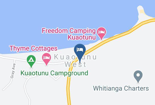 Thames Coromandel - Kuaotunu Bay Lodge Maps