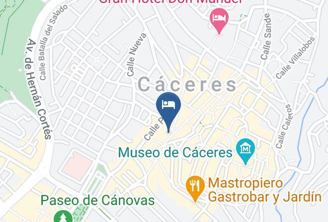 Caceres - Kubik Hotel Maps