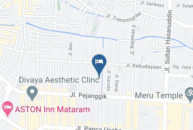 Kota Mataram - Kubuku Hotel Maps