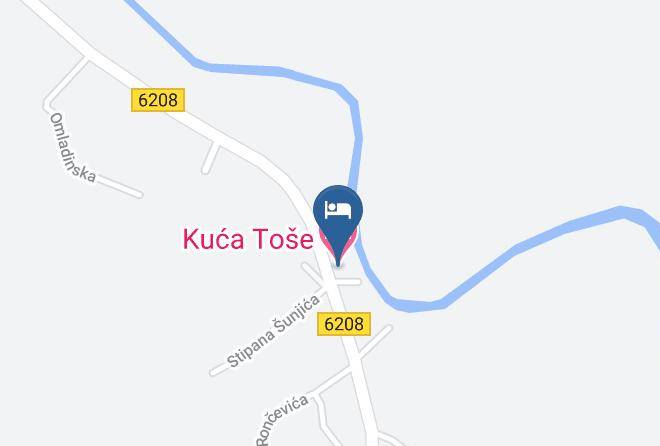 Ploce - Kuca Tose Maps