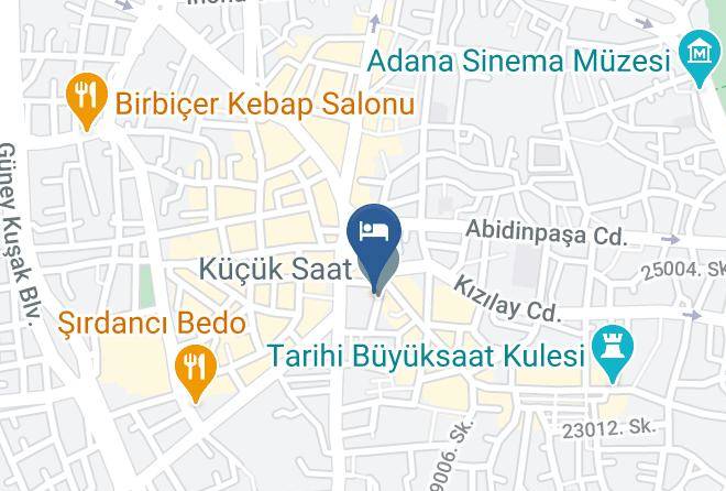 Seyhan - Kucuk Saat Otel Adana Maps