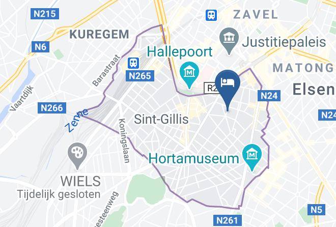 Sint Gillis - Kudova Hotel Maps