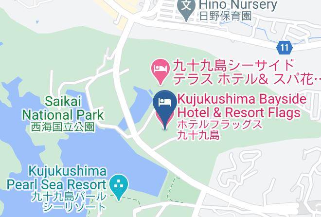 Sasebo City - Kujukushima Bayside Hotel & Resort Flags Maps
