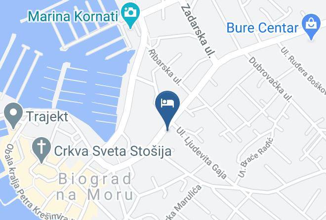 Biograd Na Moru - Kule Biograd Maps