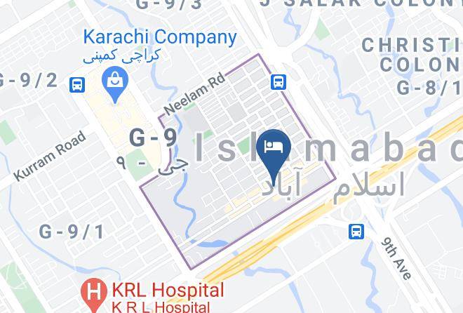 Islamabad - Kulsoom Hotel Islamabad Maps