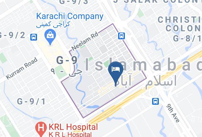 Islamabad - Kulsoom Hotel Maps