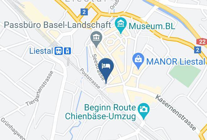 Liestal - Kulturhotel Guggenheim Maps
