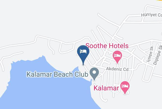 Kas - Kulube Hotel Maps