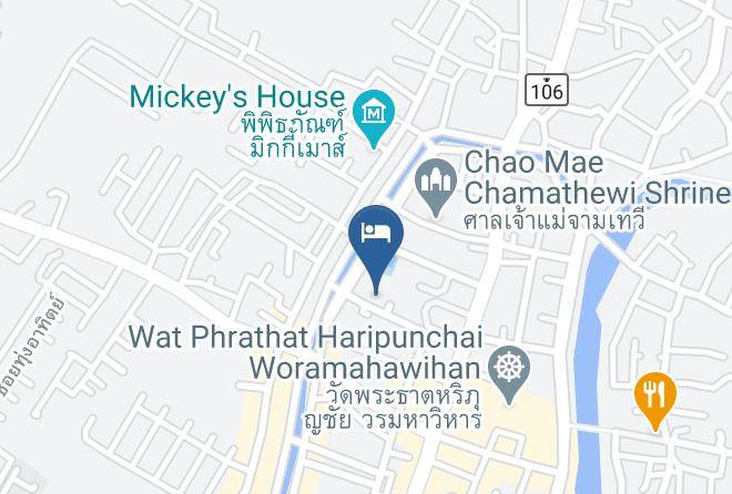 Amphoe Mueang Lamphun - Kum Chao Jom Kaew Maps