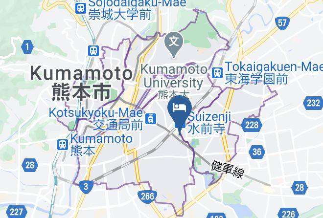 Kumamoto City Chuo Ward - Kumamoto Business Hotel Maps