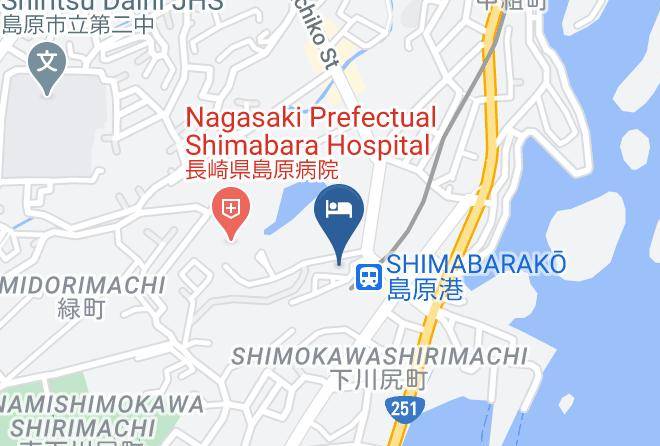 Kumamoto Capsule Hotel Map