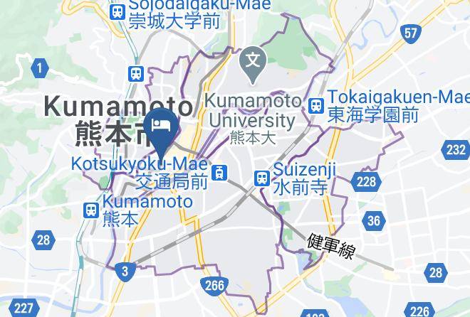Kumamoto City Chuo Ward - Kumamoto Tokyu Rei Hotel Maps