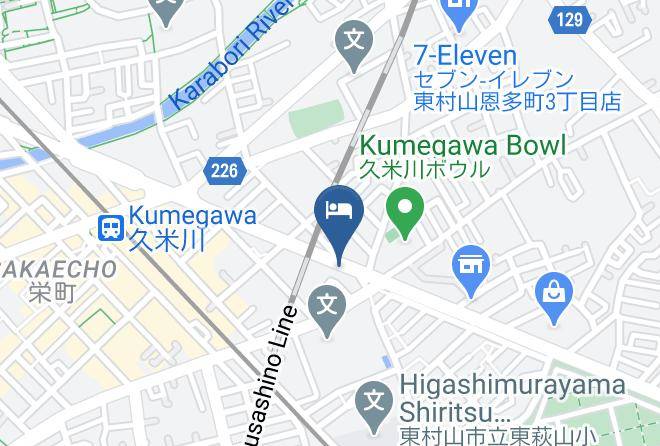Higashimurayama City - Kumegawa Wing Hotel Maps