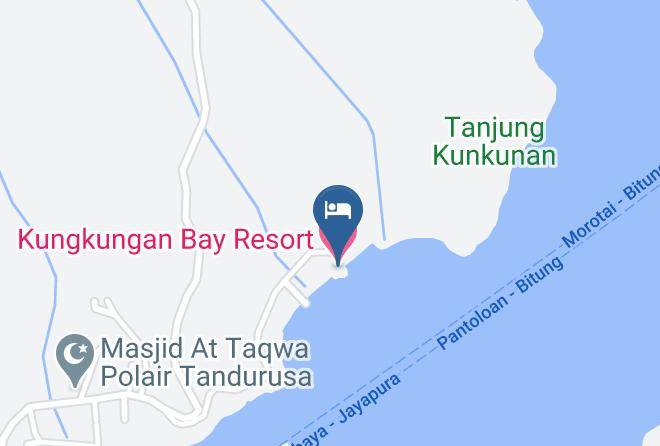 Kota Bitung - Kungkungan Bay Resort Maps