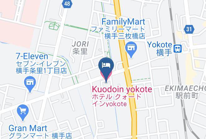Yokote City - Kuodoin Yokote Hotel Maps