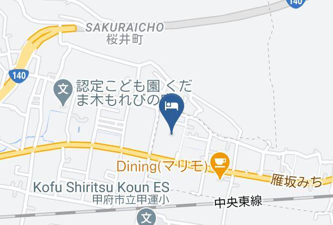 Fuefuki City - Kur And Hotel Isawa Kenko Land Maps