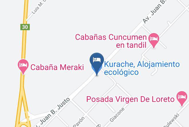 Tandil Partido - Kurache Alojamiento Ecologico Maps
