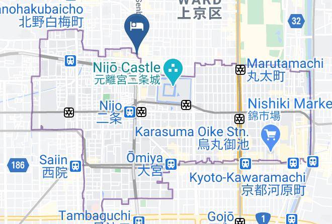 Kyoto City Nakagyo Ward - Kuraya Jyurakudai Maps
