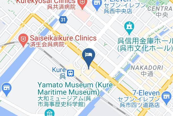 Kure Hankyu Hotel Map - Hiroshima Pref - Kure City