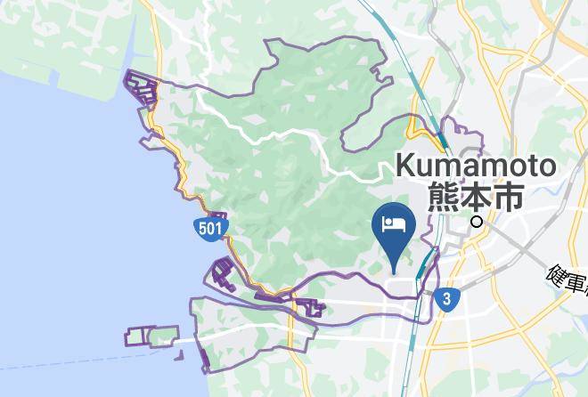Kumamoto City Nishi Ward - Kurenai Hotel Maps