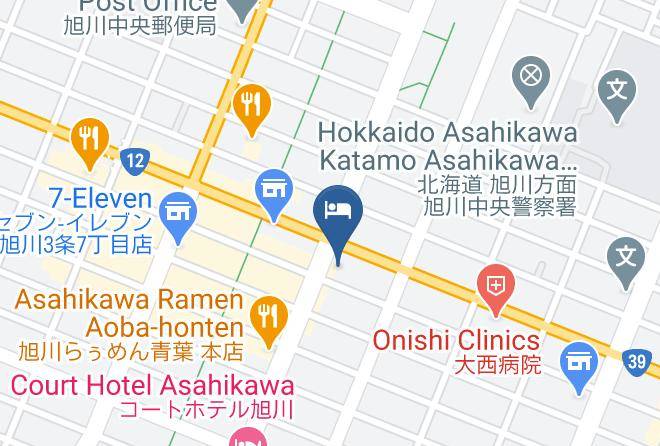 Asahikawa City - Kuretake Inn Maps