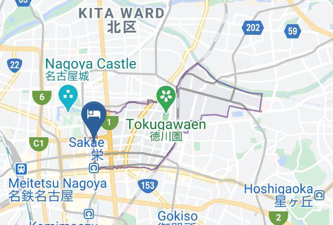 Nagoya City Higashi Ward - Kuretake Inn Nagoya Hisayaodori Maps